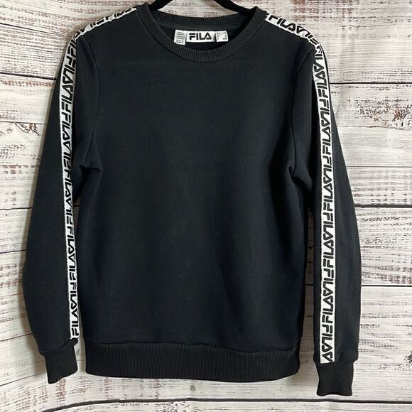 Vintage Fila Sweatshirt Mens Size small crew neck logo tape Y2K long sleeve - Picture 1 of 9